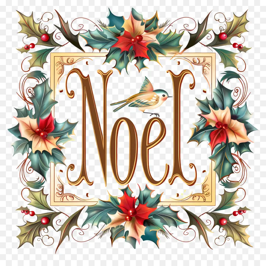 Noël，Conception D'oiseau De Noël PNG