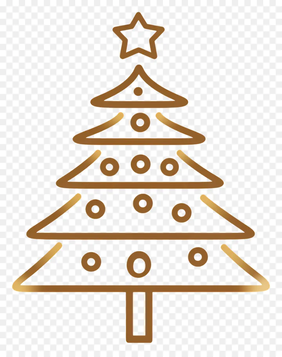 Or De Noël，Arbre De Noël PNG