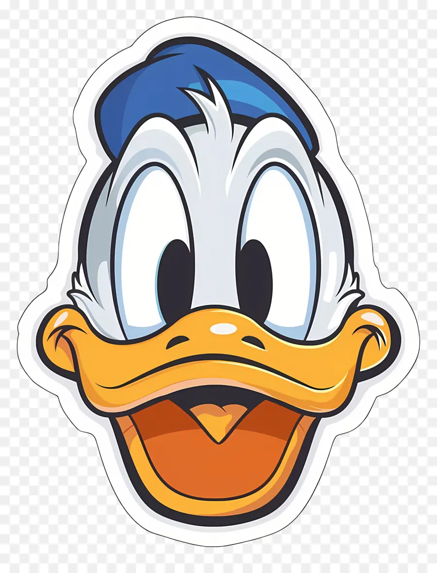 Donald Canard，Visage De Canard PNG