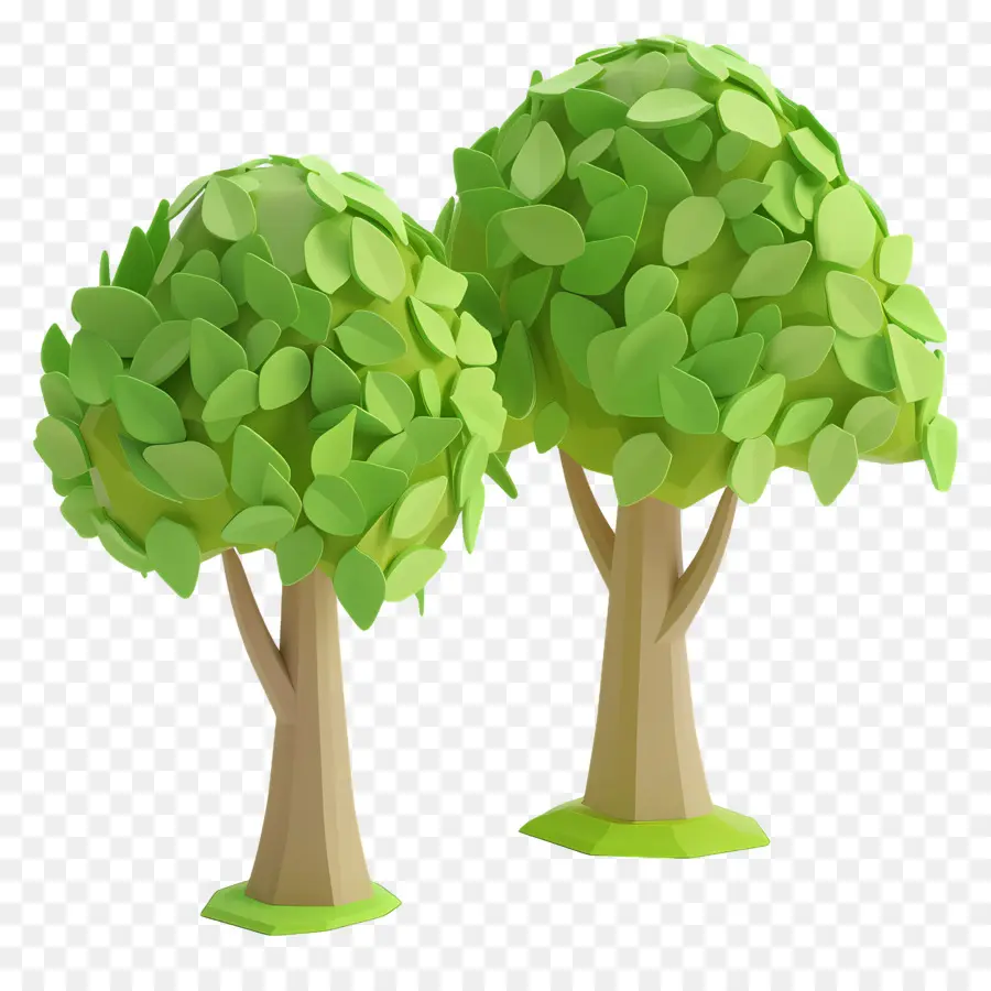 Arbres Verts，Arbres PNG