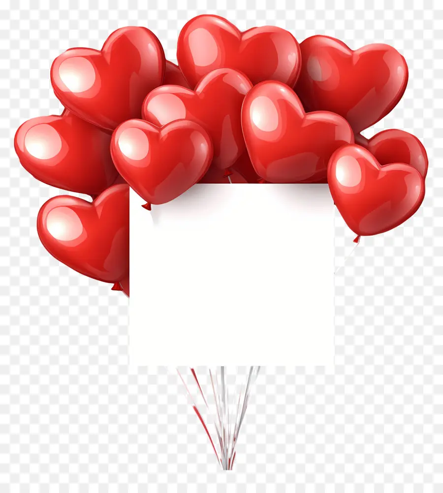 Fond D'amour，Ballons Coeur PNG