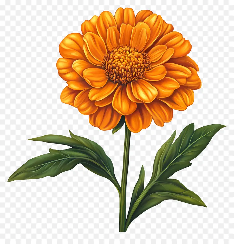 Fleur Millésime，Fleur Blanche Et Orange PNG