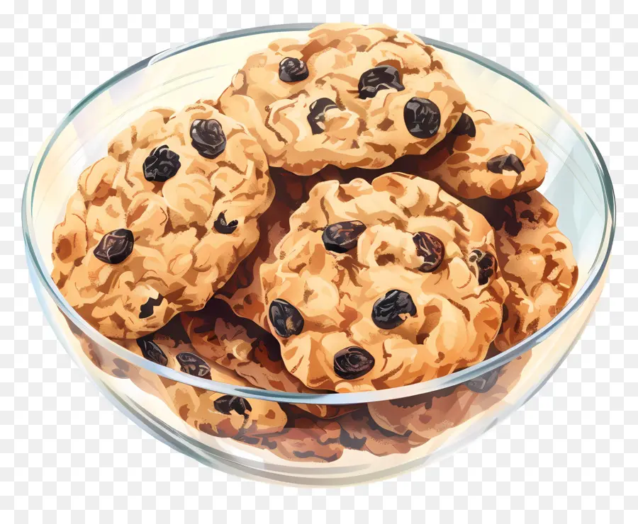 Biscuits à L'avoine Et Aux Raisins，Cuit PNG