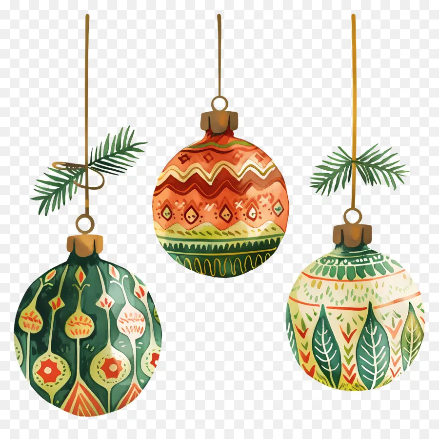 Ornements De Boule De Noël，Ornements Décoratifs PNG