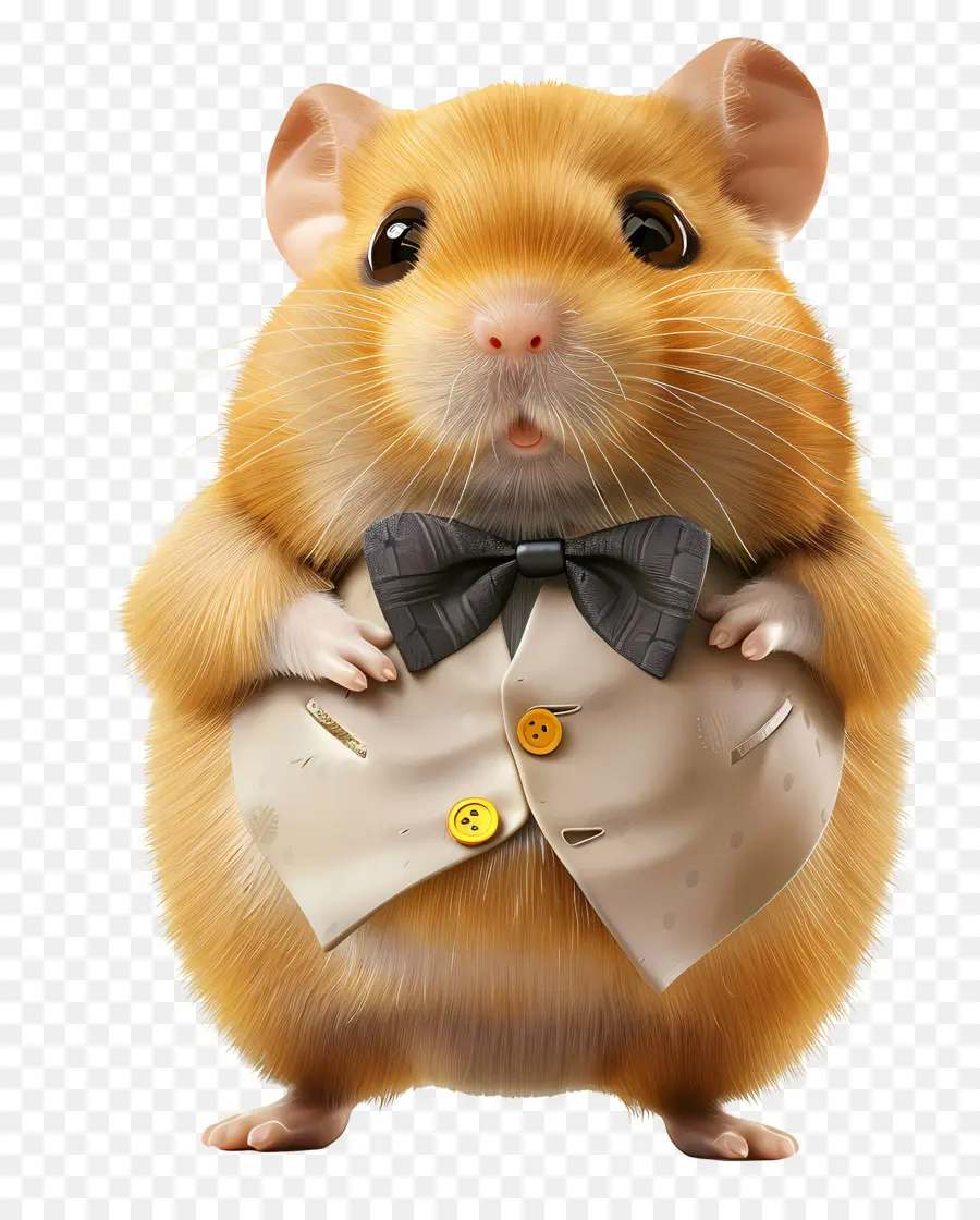 Hamster，Hamster Mignon En Gilet PNG