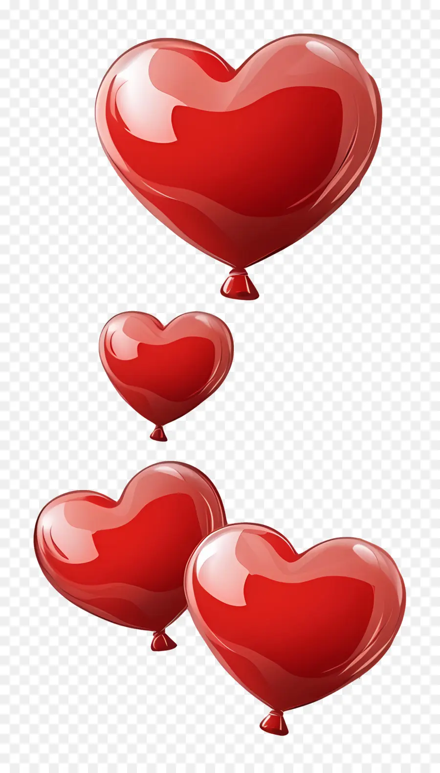 Fond D'amour，Ballons Coeur PNG