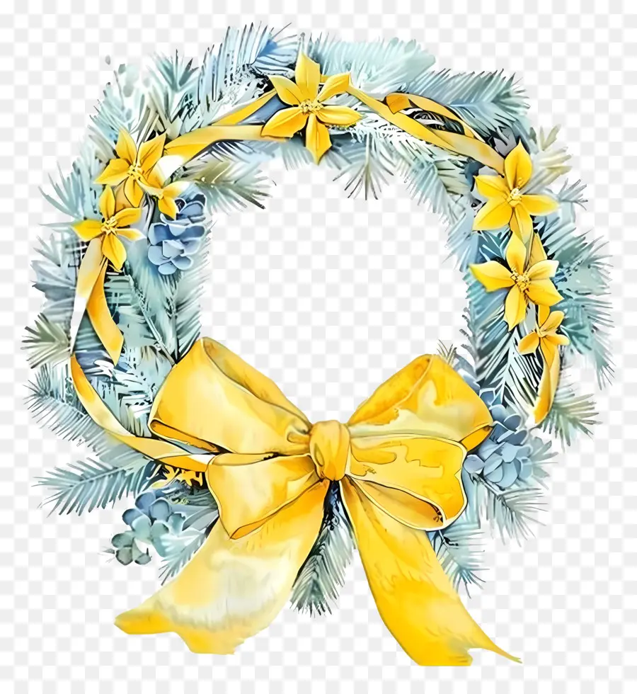 Couronne De Noël，Couronne Décorative PNG