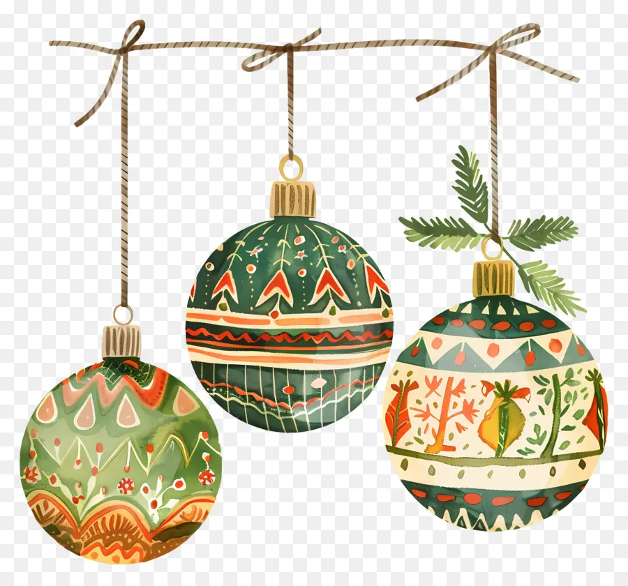 Ornements De Boule De Noël，Ornements De Noël PNG