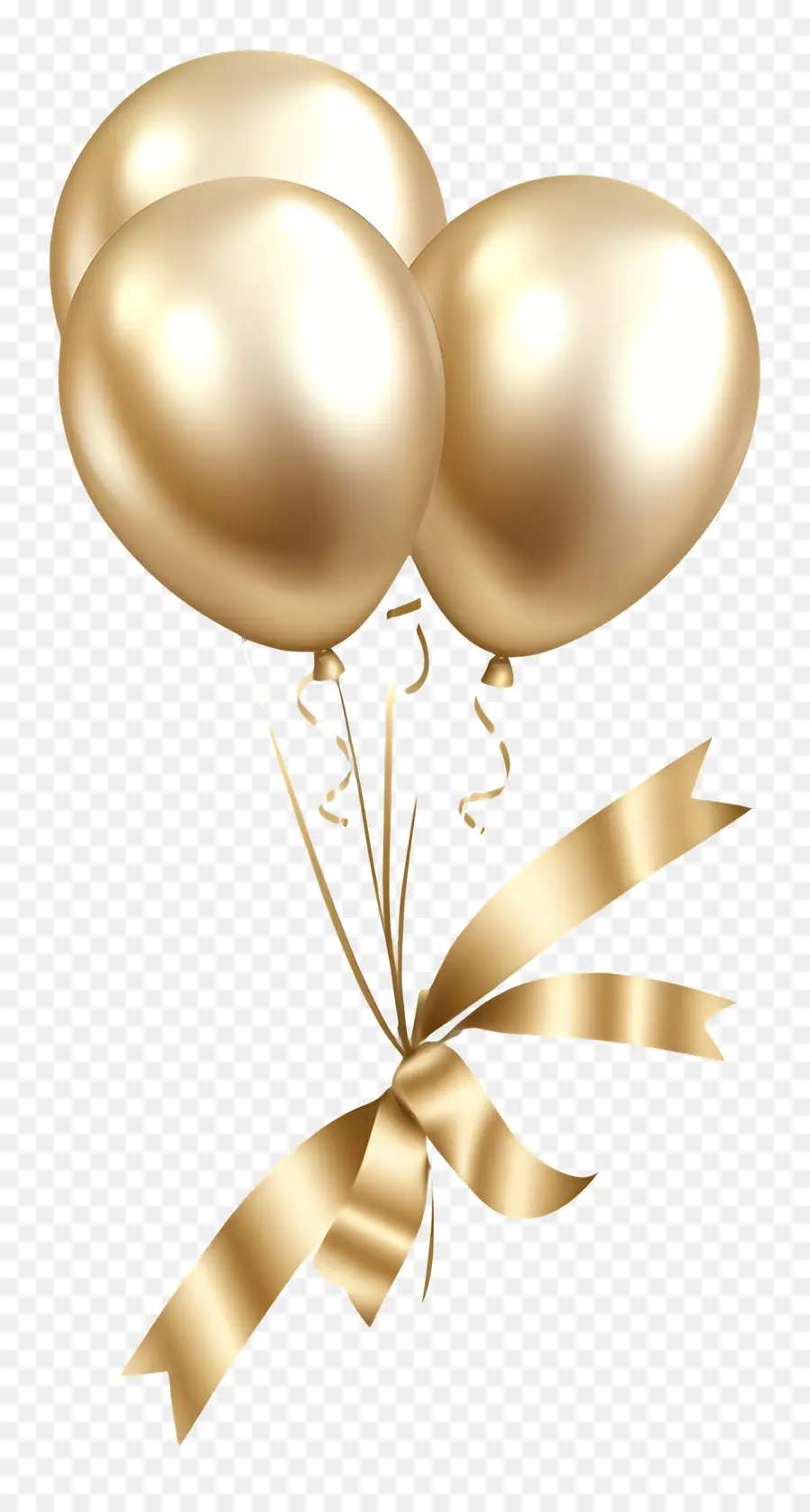 Fond D'anniversaire，Ballons D'or PNG