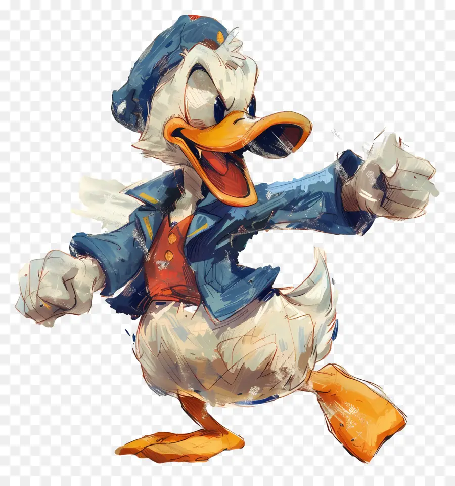 Donald Canard，Canard En Veste PNG