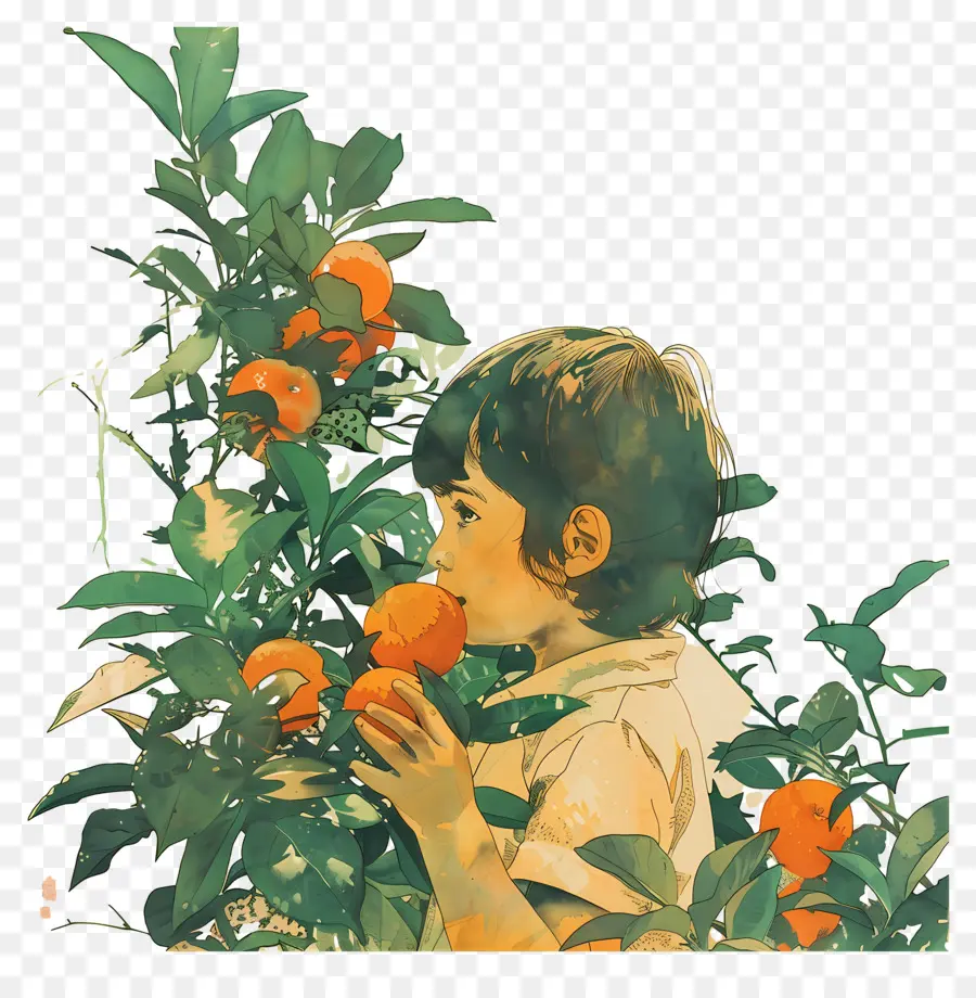 Enfant，Enfant Aux Oranges PNG