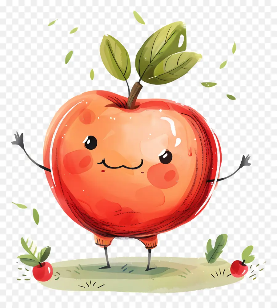 Pomme，Personnage Mignon De Pomme PNG