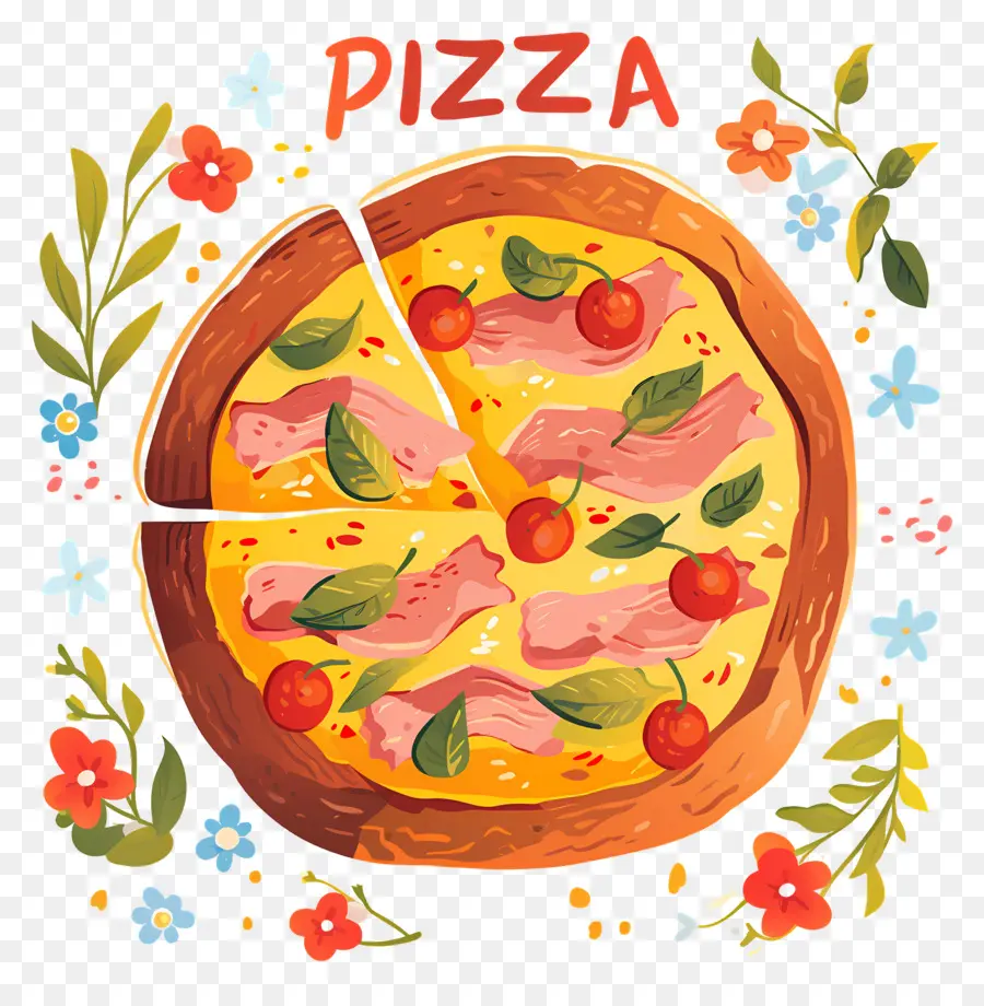 Pizza Au Fromage，Pizza Avec Garnitures PNG