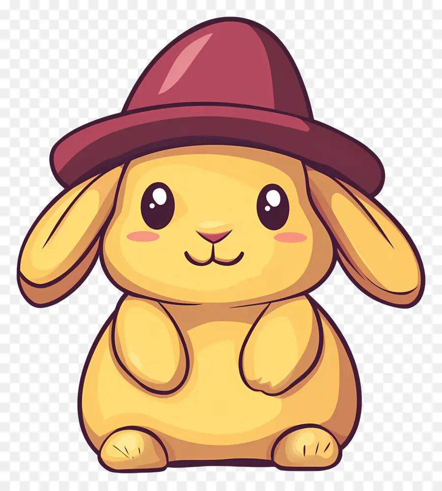 Lapin Mignon，Lapin Mignon Avec Chapeau PNG