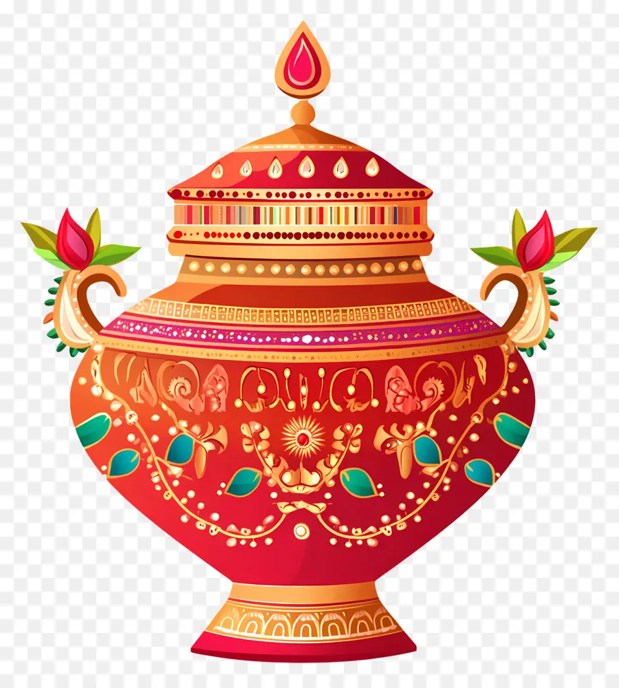 Symbole Du Mariage Indien，Pot De Fête PNG