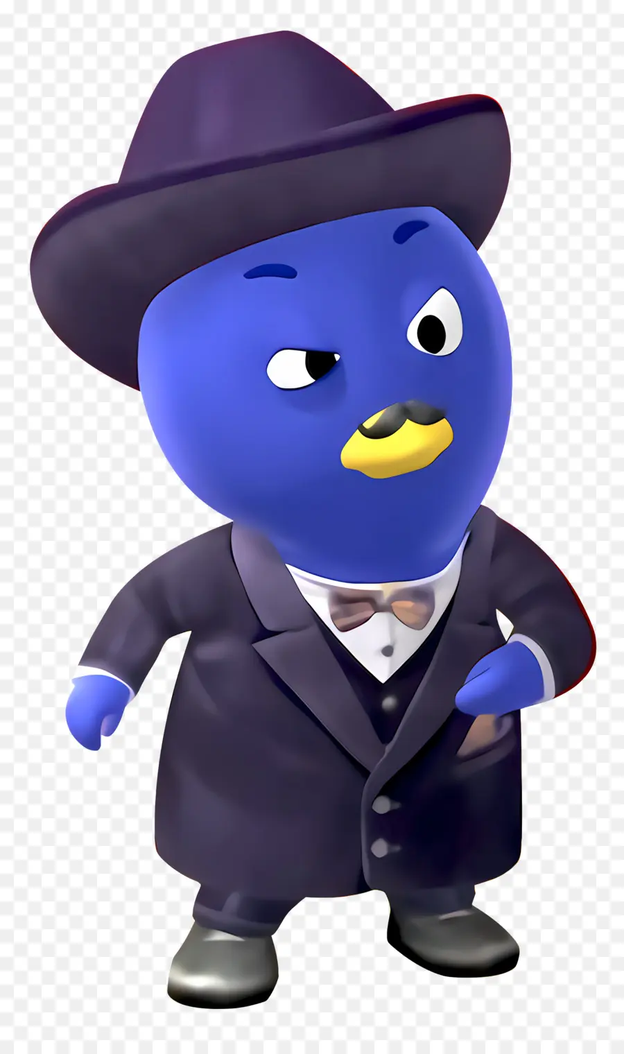 Les Mélodilous，Pingouin Bleu PNG