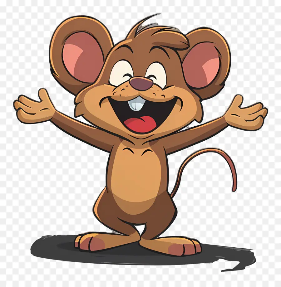 Souris De Dessin Animé，Souris Heureuse De Dessin Animé PNG