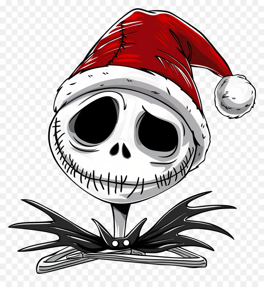 Jack Skellington，Squelette De Bonnet De Noel PNG