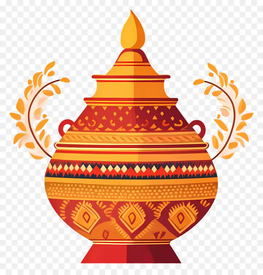 Pot Kalash Indien，Pot Décoratif PNG