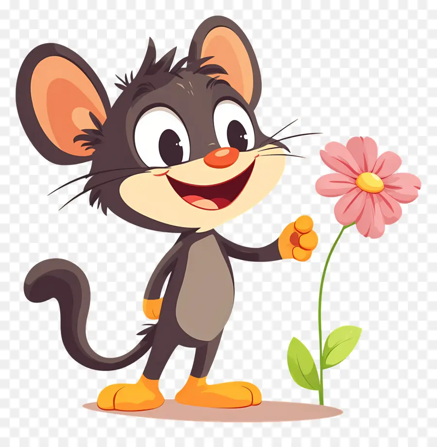 Souris De Dessin Animé，Souris Brune PNG