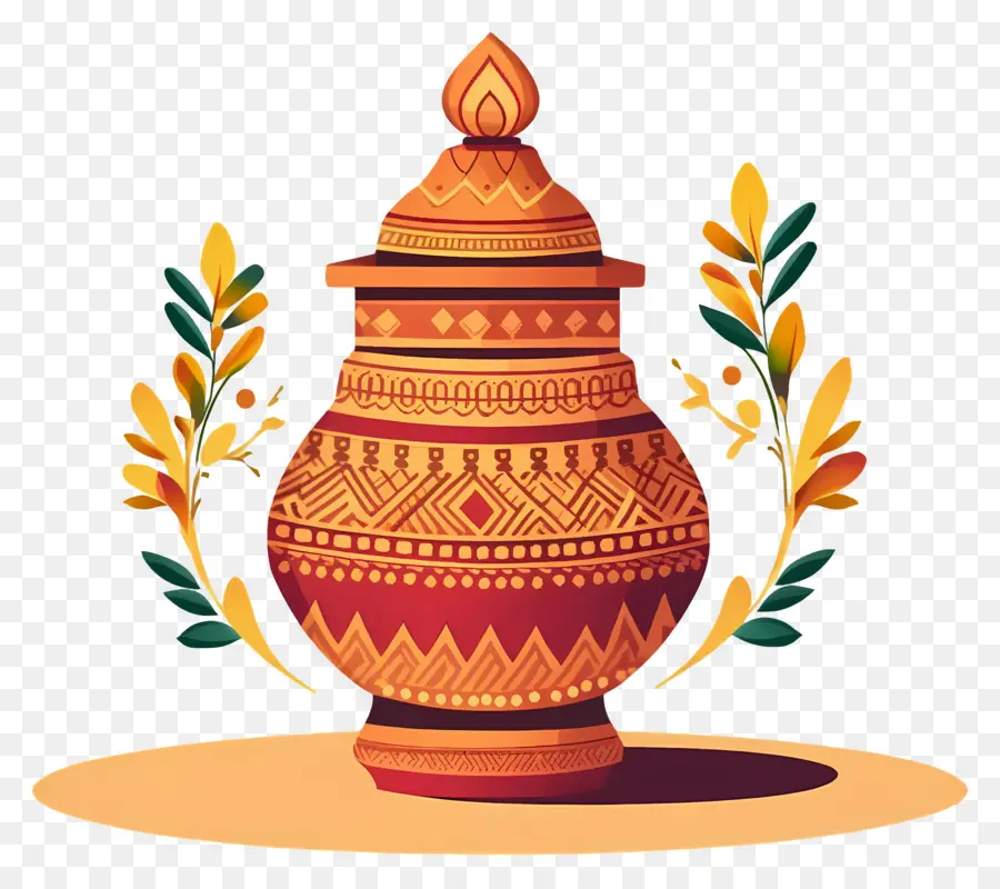 Pot Kalash Indien，Pot Décoratif PNG