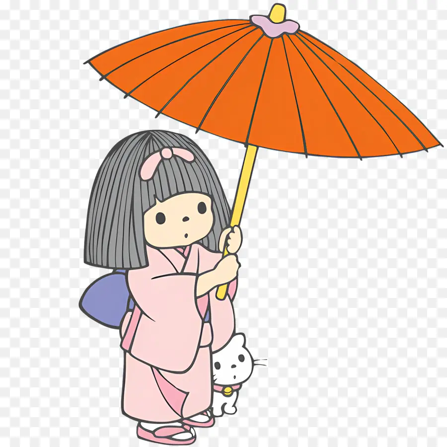 Yachiyocharmer，Fille Avec Parapluie PNG