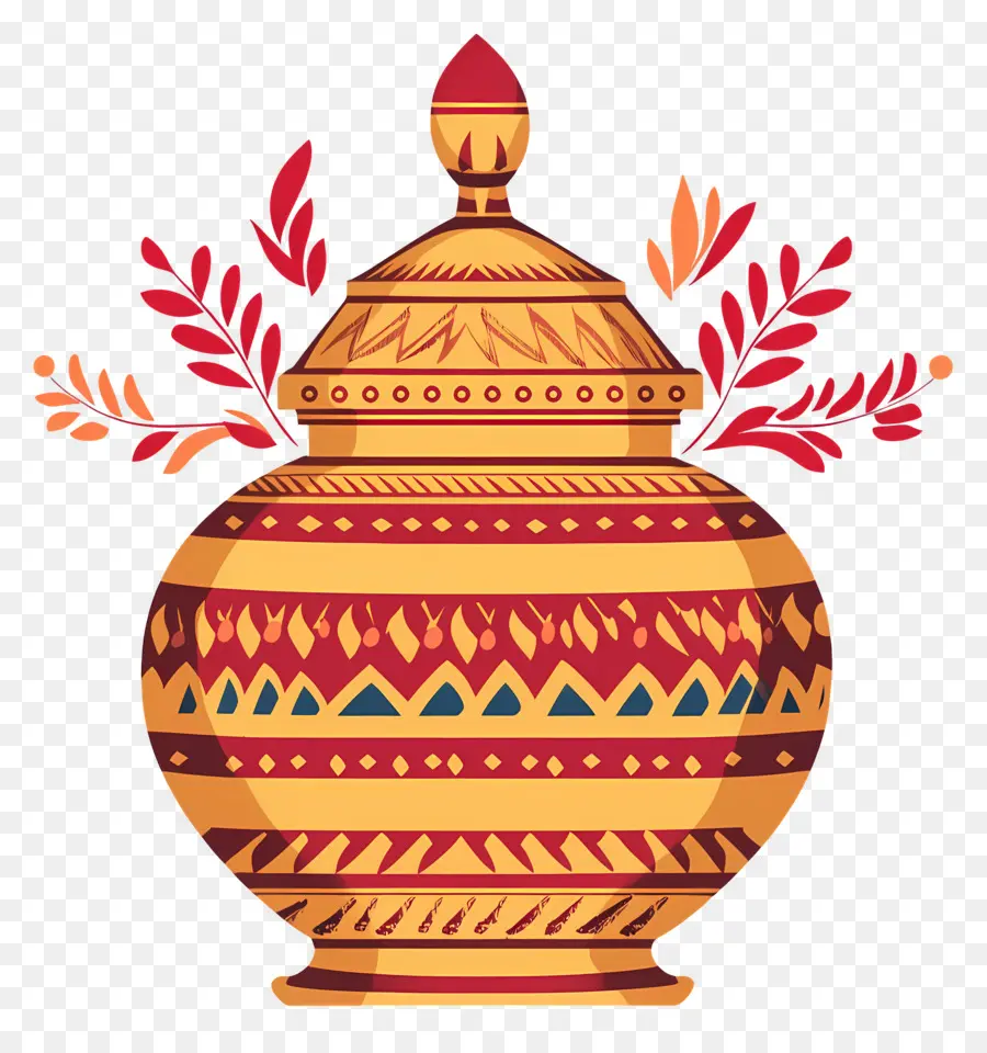 Pot Kalash Indien，Pot Décoratif PNG