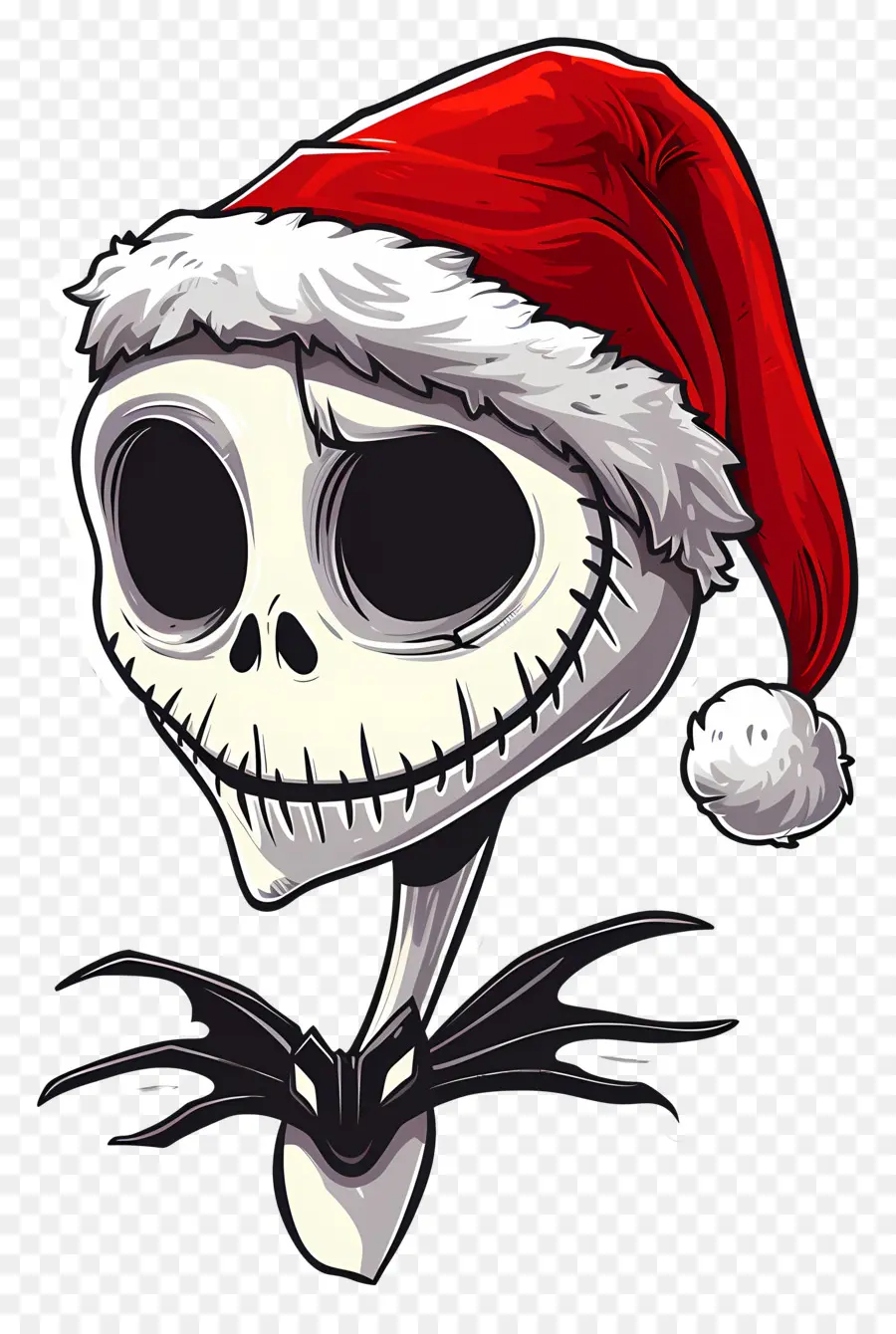 Jack Skellington，Squelette De Bonnet De Noel PNG