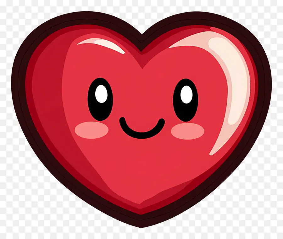 Coeur Kawaii，Emoji Coeur PNG