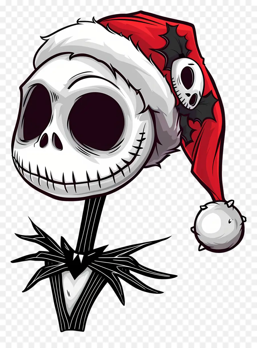 Jack Skellington，Squelette De Bonnet De Noel PNG