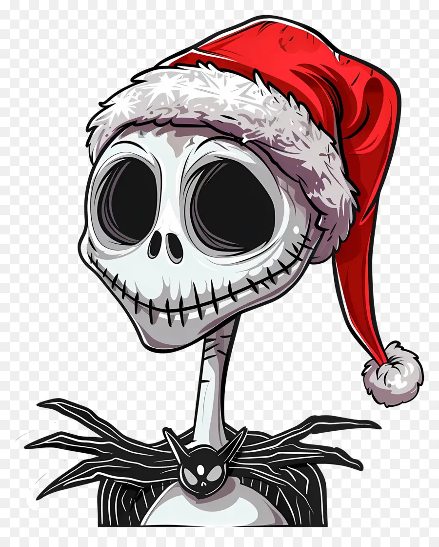 Jack Skellington，Squelette De Bonnet De Noel PNG