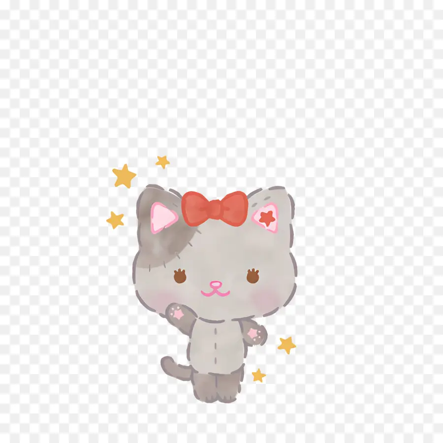 Mewkledreamy，Chat Gris De Dessin Animé PNG