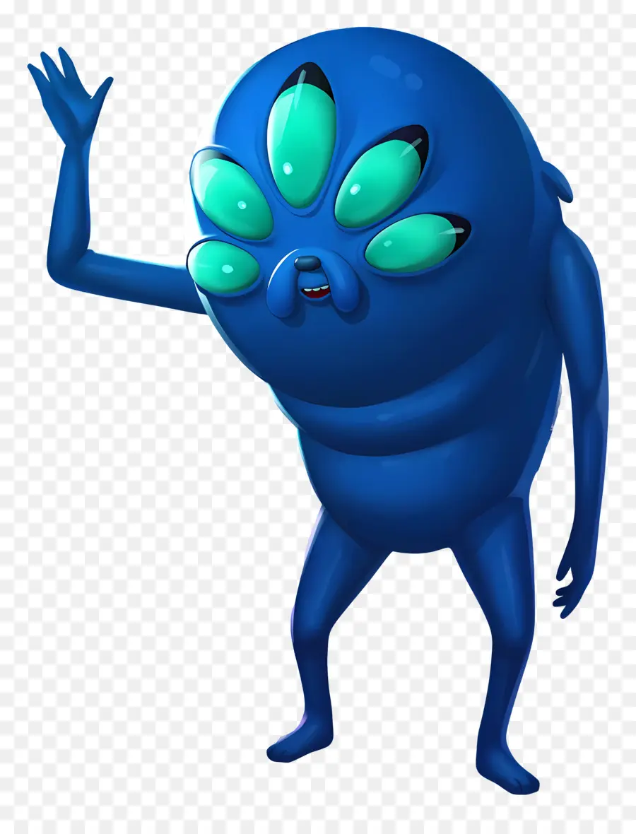 Jake Le Chien，Extraterrestre Bleu PNG