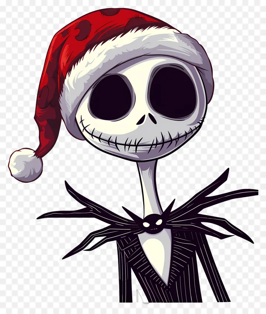 Jack Skellington，Squelette De Bonnet De Noel PNG