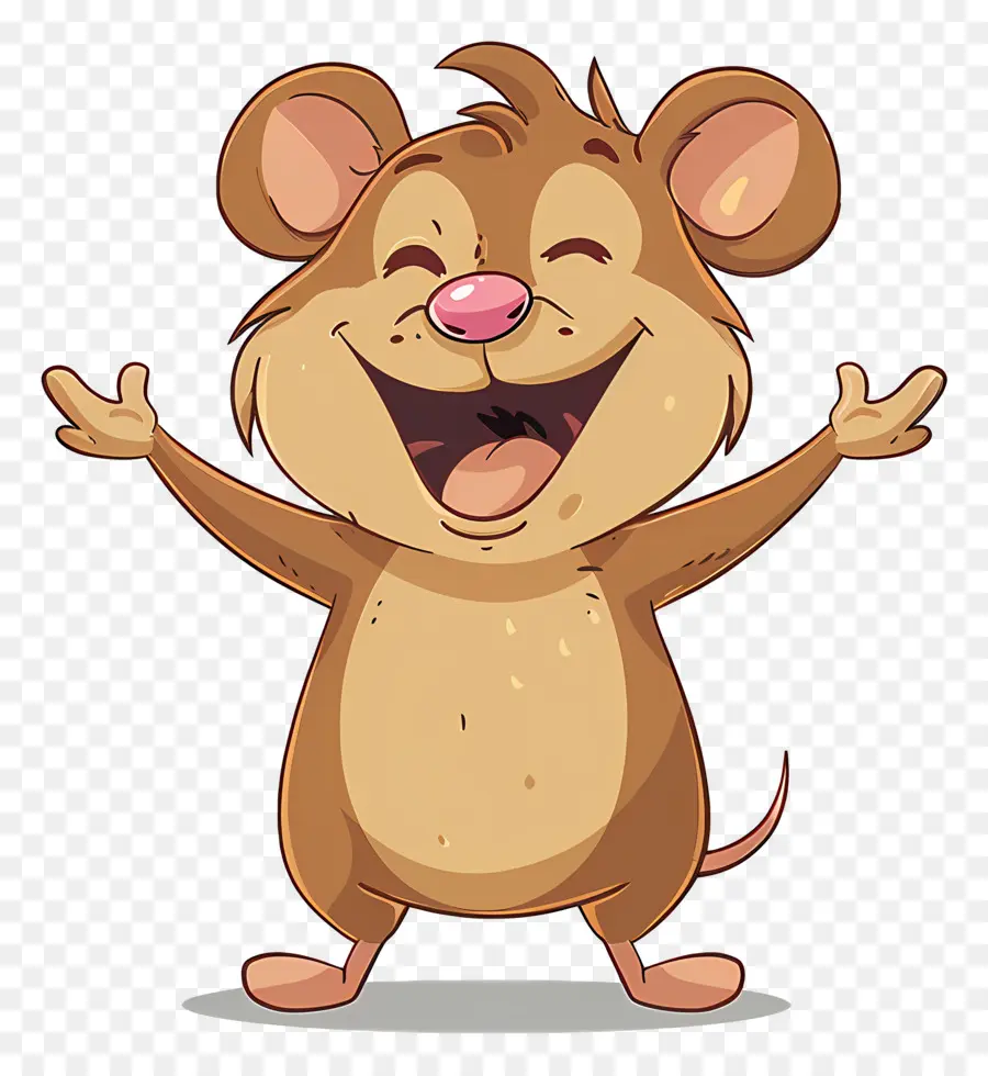 Souris De Dessin Animé，Souris Heureuse De Dessin Animé PNG