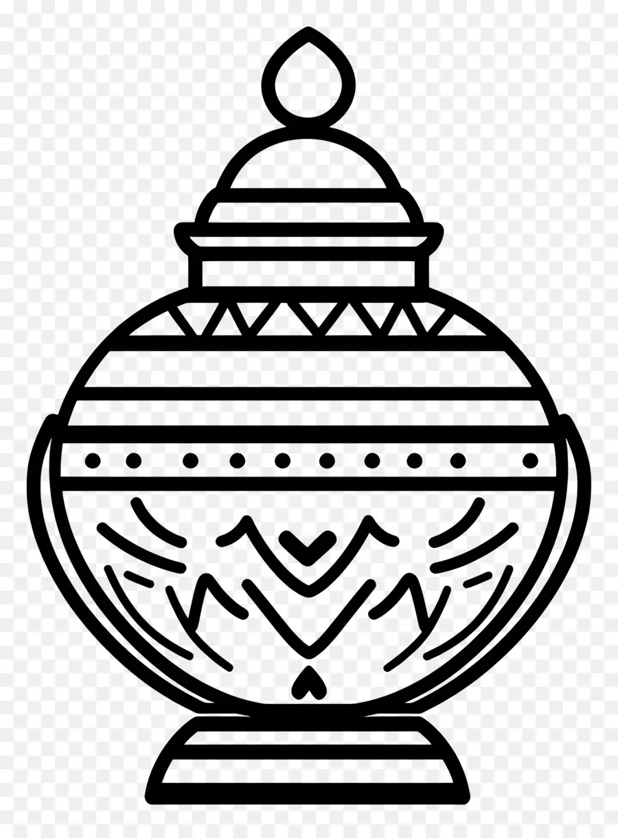 Symbole Du Mariage Indien，Pot Décoratif PNG