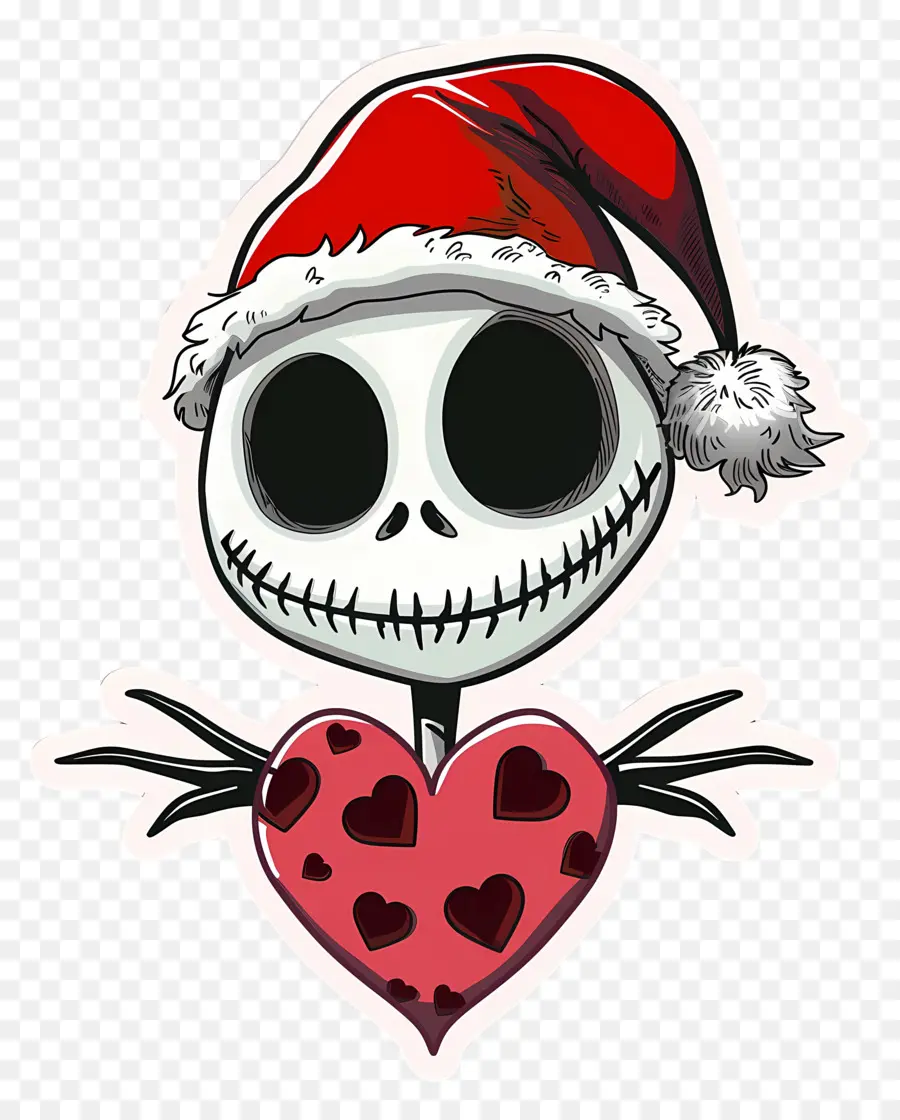 Jack Skellington，Squelette De Bonnet De Noel PNG