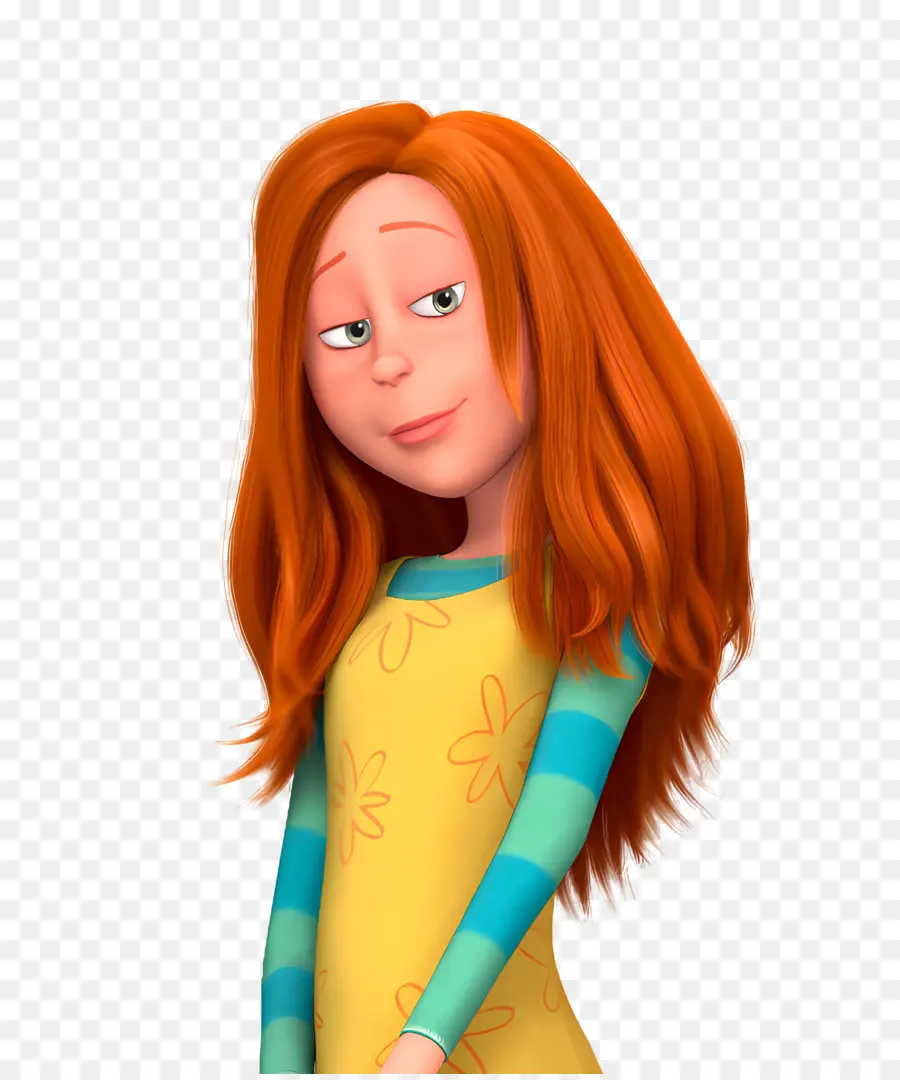 Lorax，Fille Aux Cheveux Roux PNG