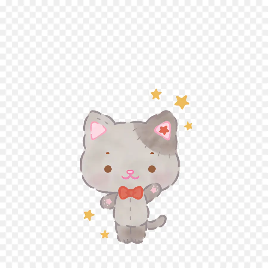 Mewkledreamy，Chat Gris De Dessin Animé PNG