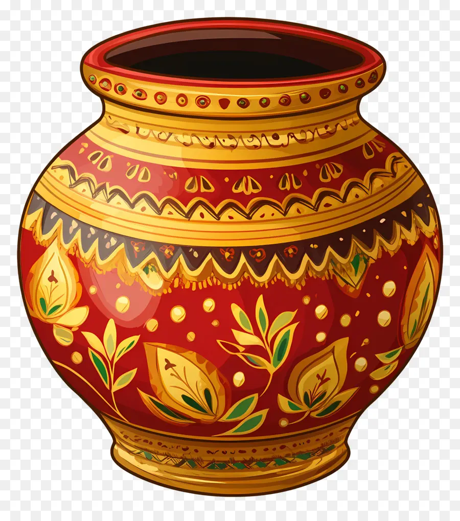 Pot De Mariage Indien，Pot Décoratif PNG