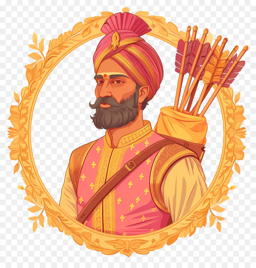 Homme Indien，Guerrier Avec Des Flèches PNG