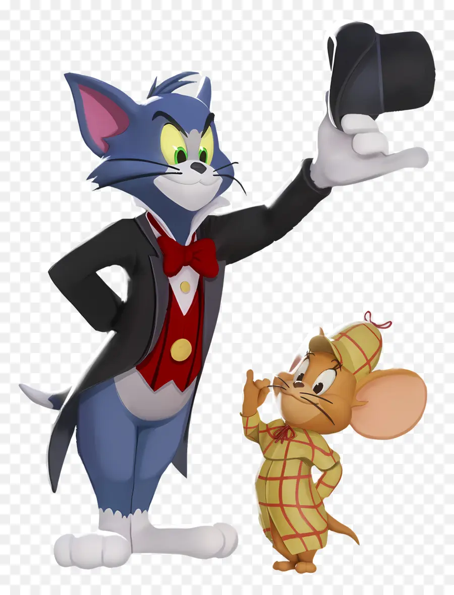 Tom Et Jerry，Chat Et Souris En Tenue Formelle PNG