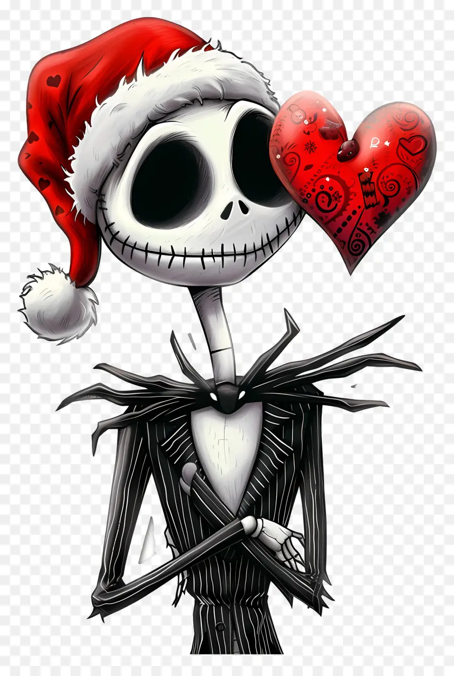 Jack Skellington，Squelette De Bonnet De Noel PNG