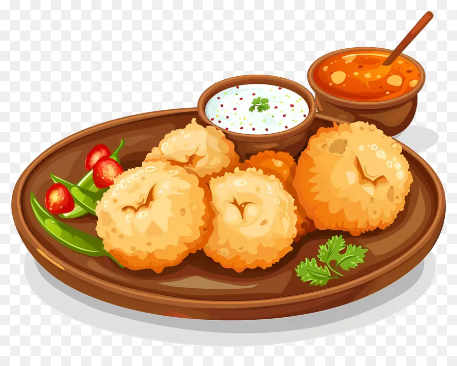 Cuisine Indienne，Pâtisseries Frites PNG