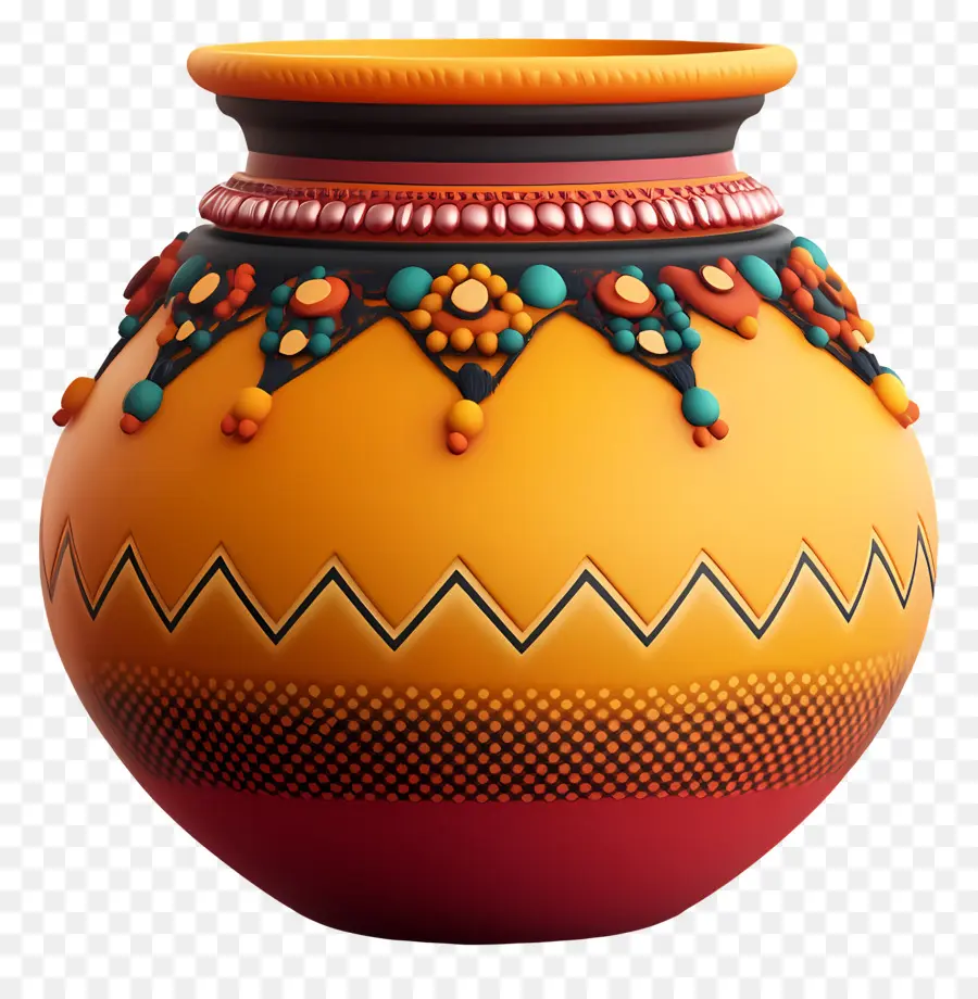 Symbole Du Mariage Indien，Pot Décoratif PNG