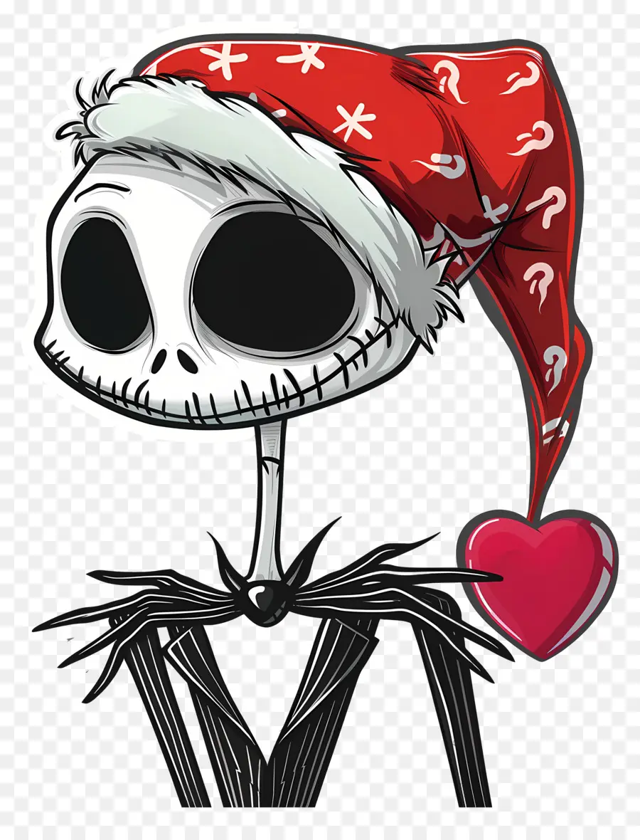 Jack Skellington，Squelette De Bonnet De Noel PNG