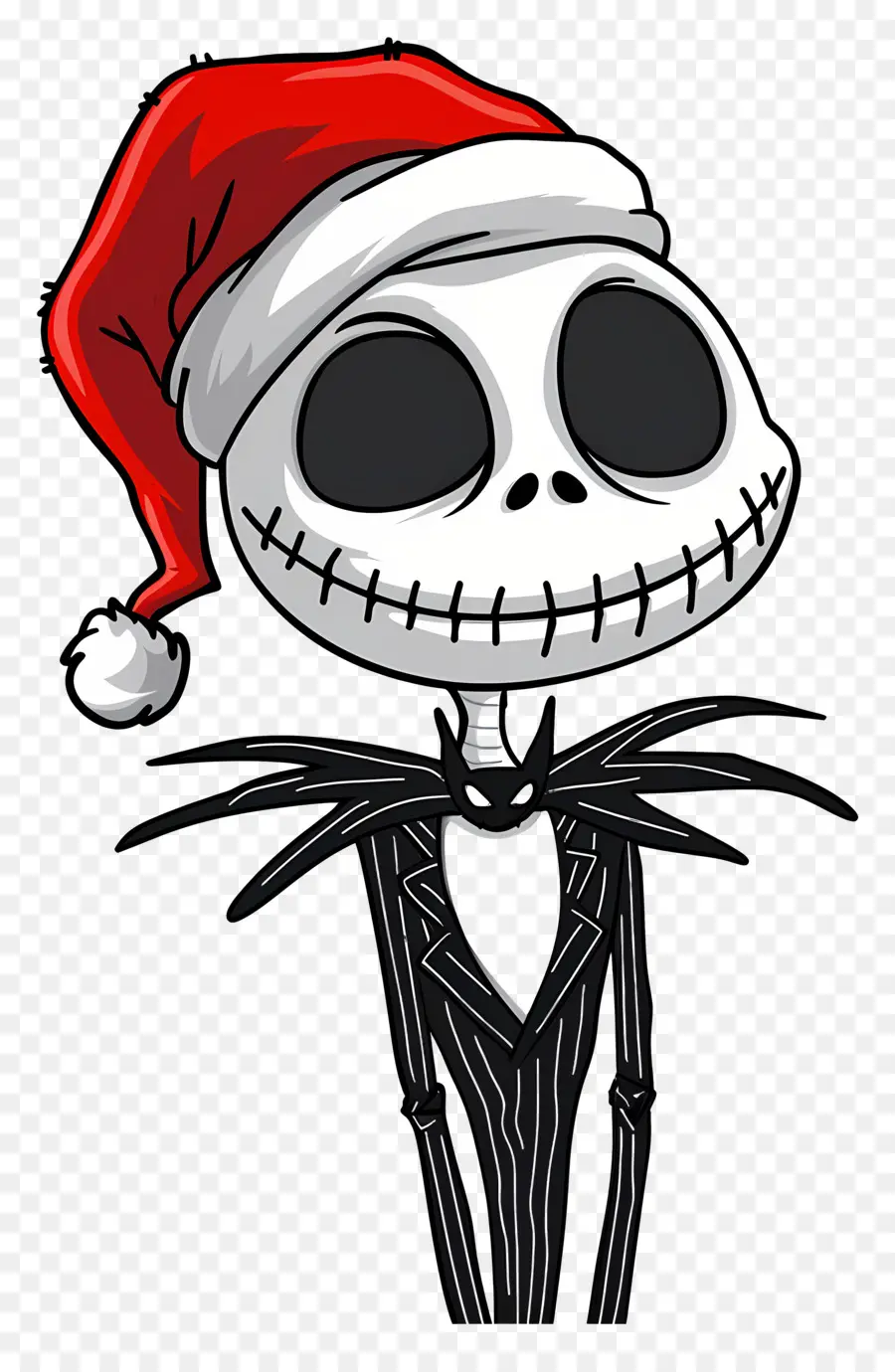 Jack Skellington，Squelette De Bonnet De Noel PNG