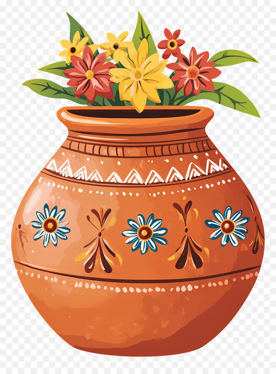 Symbole Du Mariage Indien，Pot De Fleur PNG