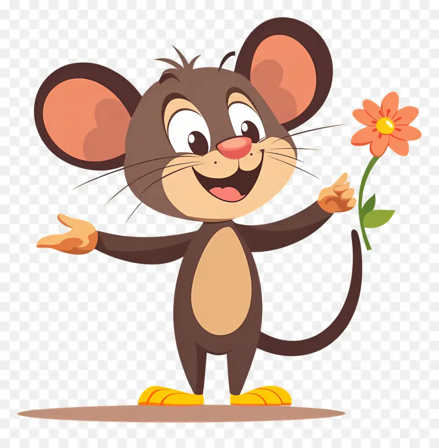 Souris De Dessin Animé，Souris Brune PNG