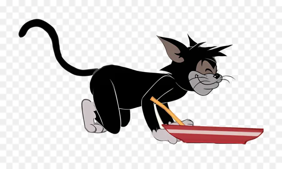 Chat De Boucherie，Chat De Dessin Animé Noir PNG